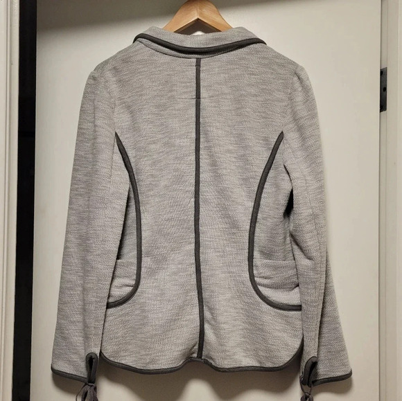 Anthro Cartonnier Beckett Piped Blazer Jacket, Size L - Picture 5 of 6